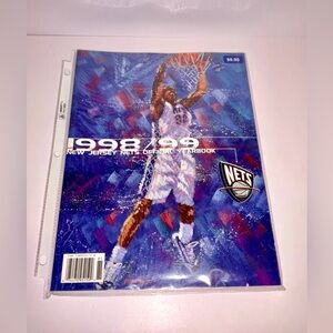 1998-99 New Jersey Nets Official Yearbook NBA Basketball Program